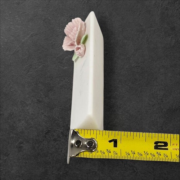 Vintage Ardalt Japan Porcelain Floral Place Card Holders Set of 6 Pink Blue Tea - Picture 13 of 14